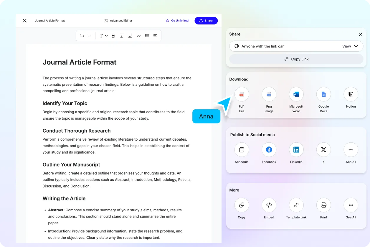 Free AI Journal Article Generator, Free Journal Article Maker Online